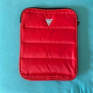 NWOT Guess Tablet iPad Case in Red iPad Protector Lightly Padded